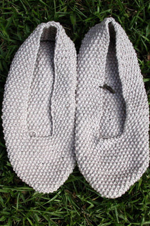 Debbie Bliss Moss Stitch Shoes in Jo Sharp SoHo Cotton