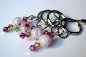 Stitch markers from Jennifer