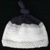 Moss Stitch Hat with Knot